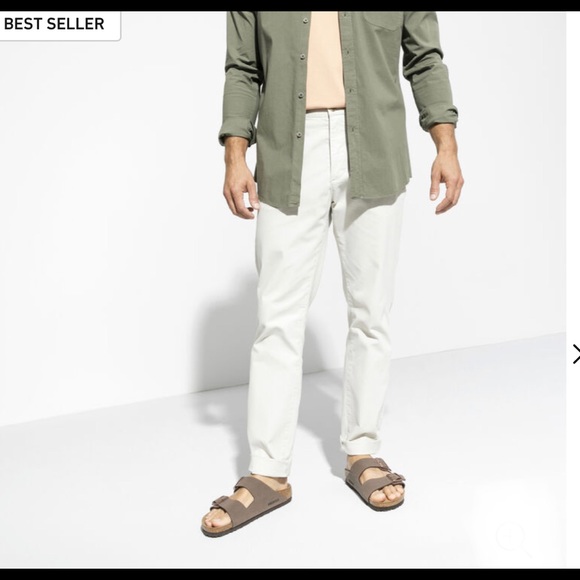 NWT Mens Birkenstock Arizona Birks-Flor Sandals in Mocha - Picture 2 of 11